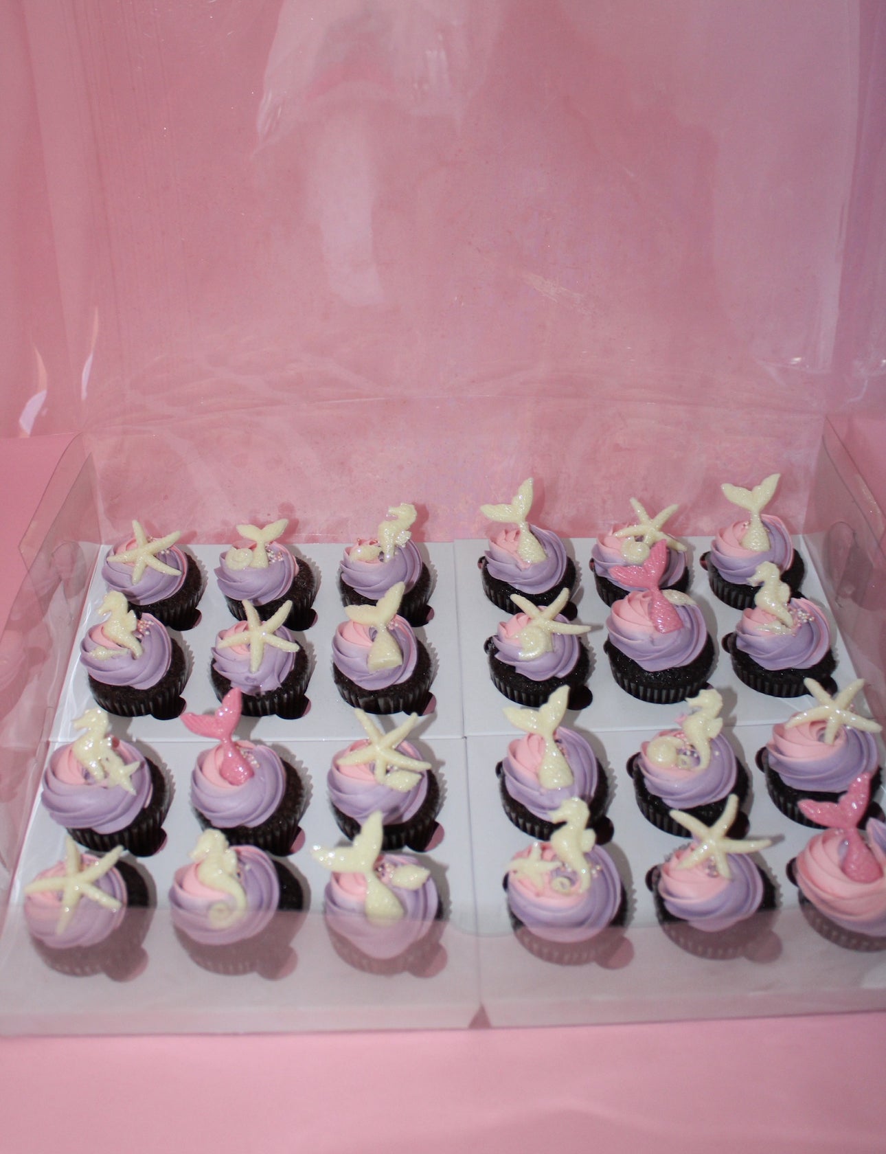 Mini Mermaid Cupcakes