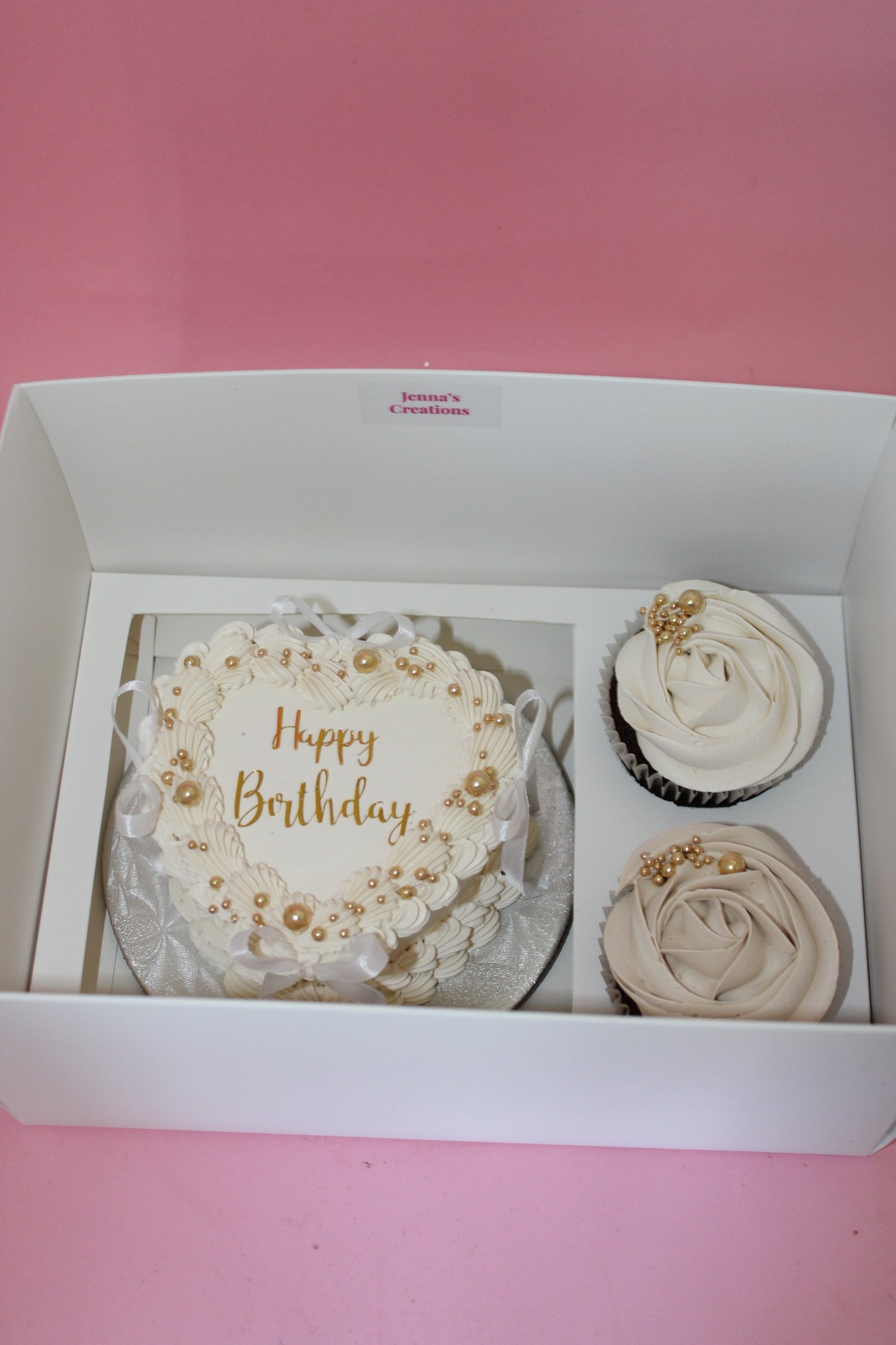 Custom Bento box with cupcakes