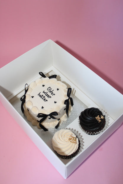 Custom Bento box with cupcakes