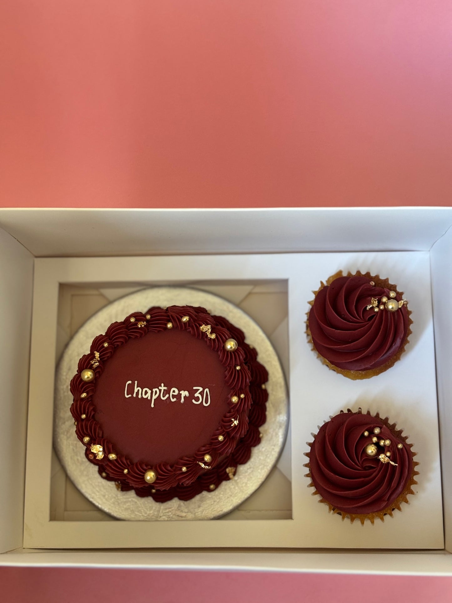 Custom Bento box with cupcakes