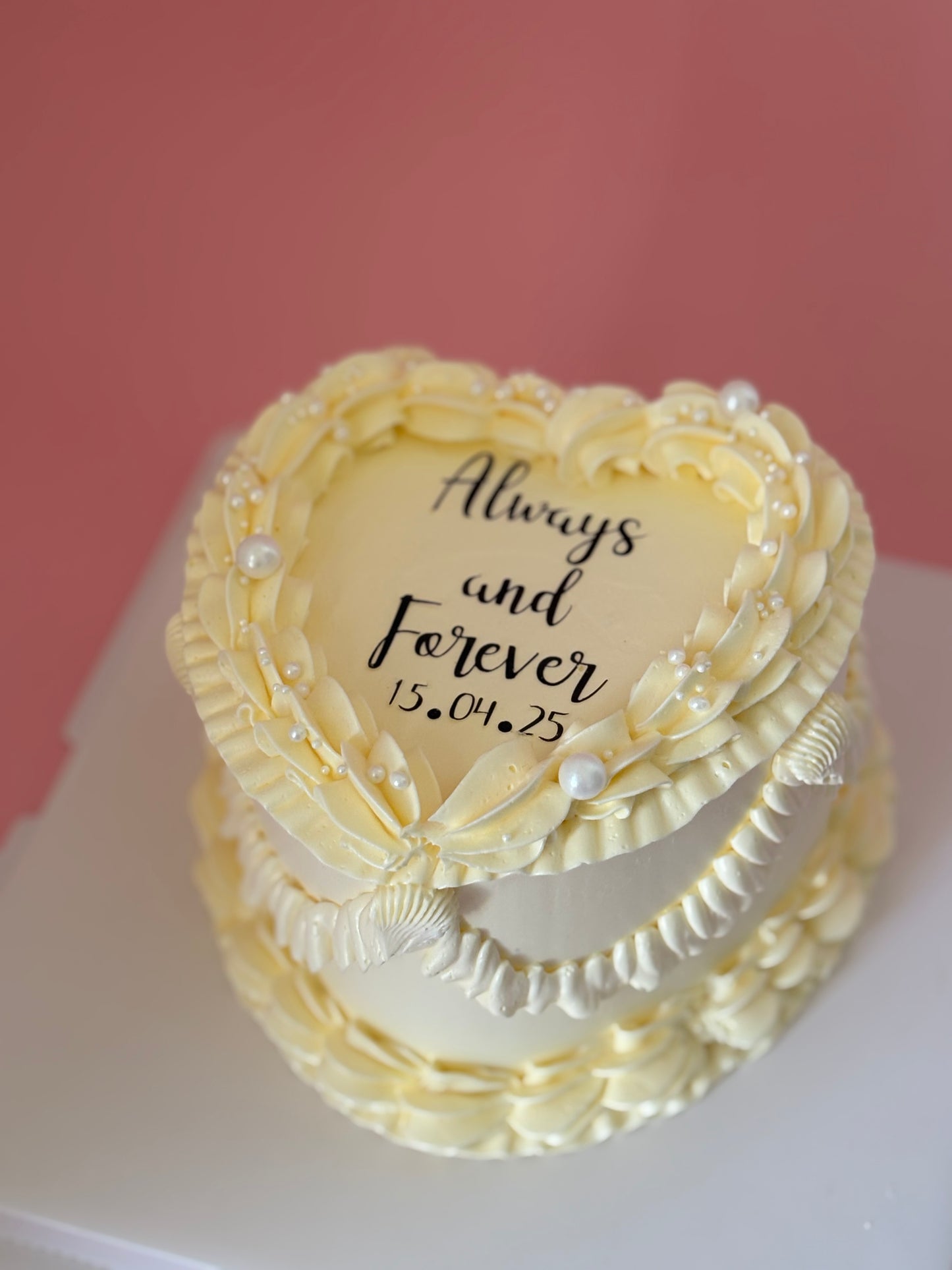 Vintage Heart Cake