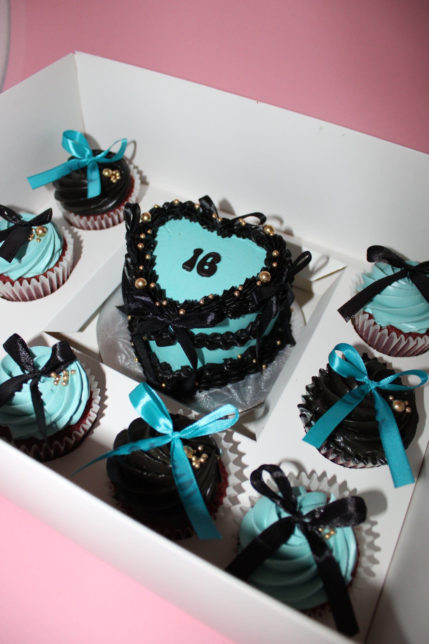 Custom Bento box with cupcakes