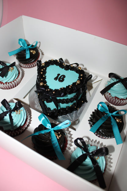 Custom Bento box with cupcakes