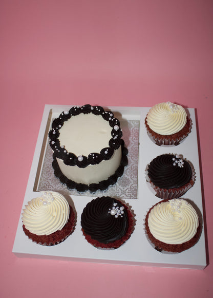 Custom Bento box with cupcakes