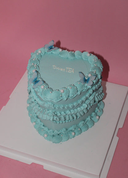 Vintage Heart Cake