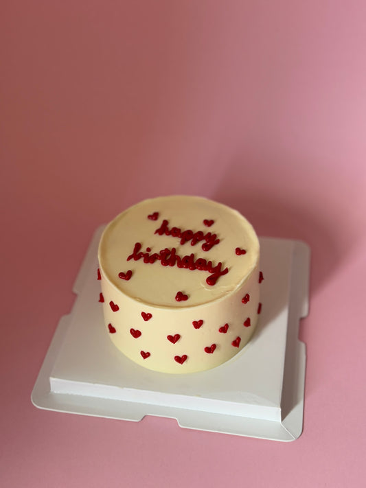 Tiny hearts bento Cake