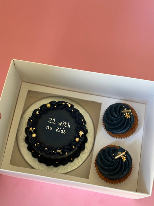 Custom Bento box with cupcakes