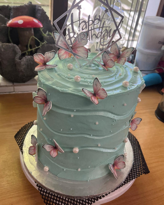 Pearly Butterfly Cake