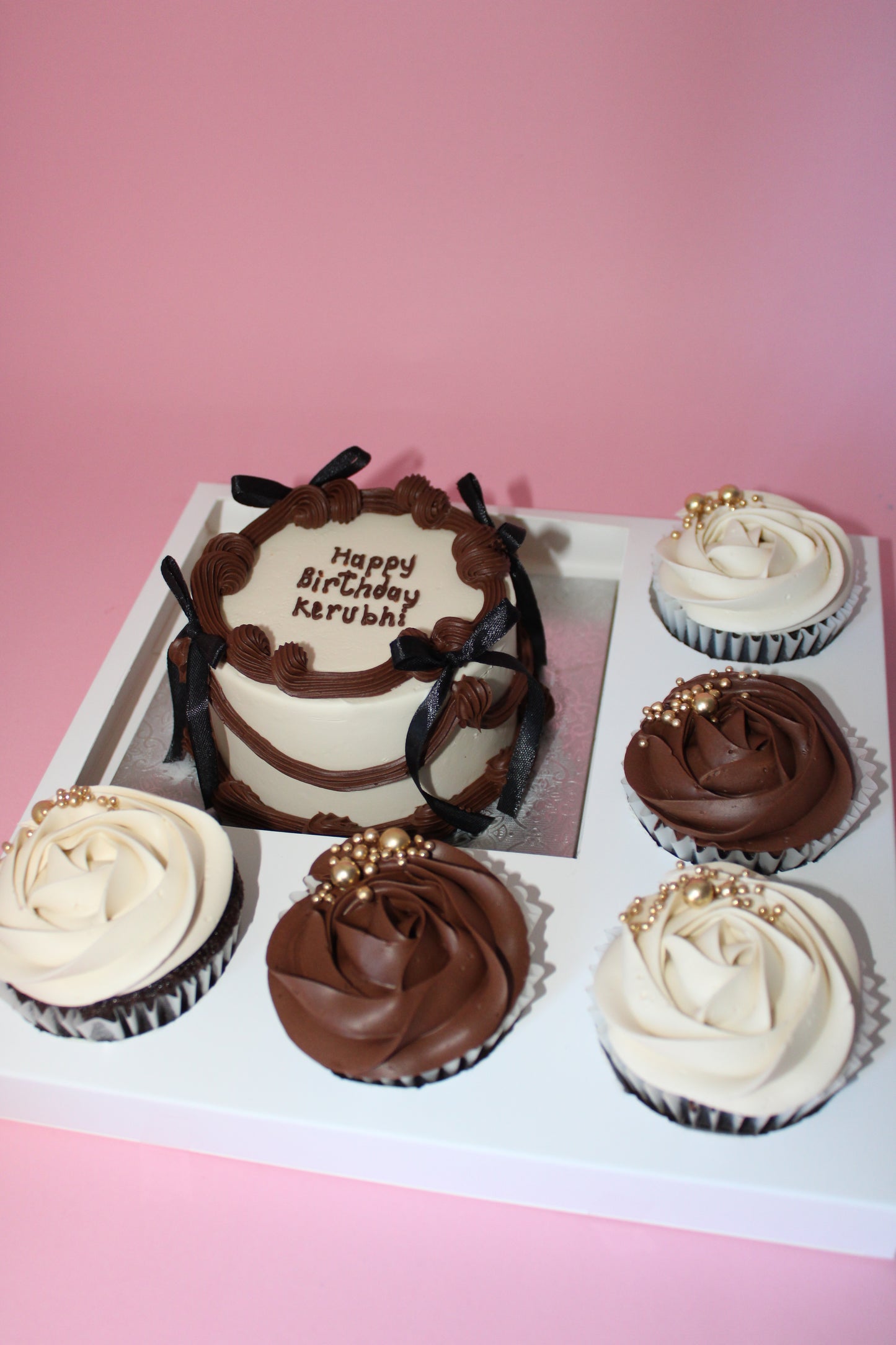 Custom Bento box with cupcakes