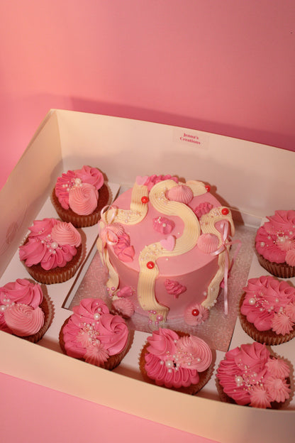 Custom Bento box with cupcakes