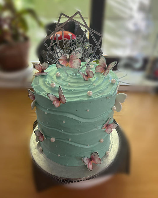 Pearly Butterfly Cake