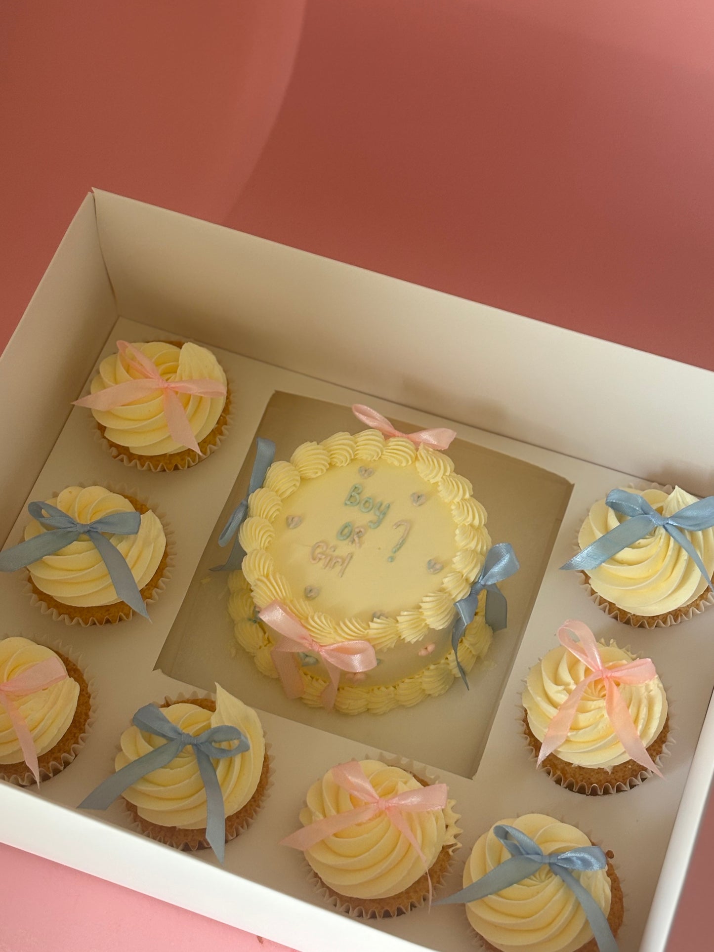 Custom Bento box with cupcakes
