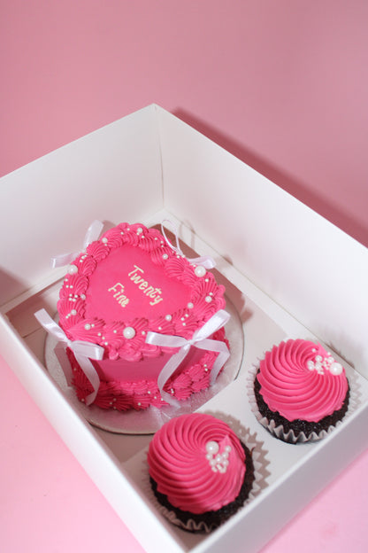 Custom Bento box with cupcakes