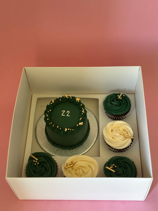 Custom Bento box with cupcakes