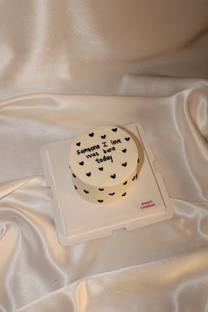 Tiny hearts bento Cake