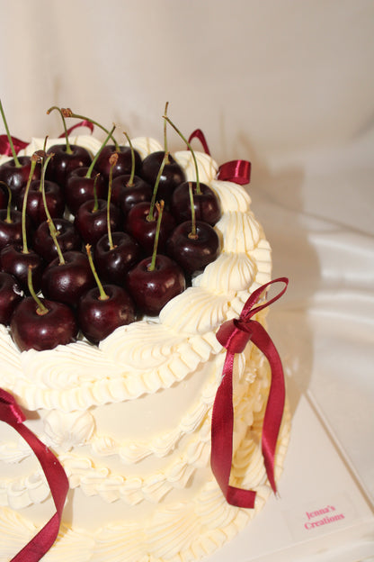 Classic Cherry Vintage Cake