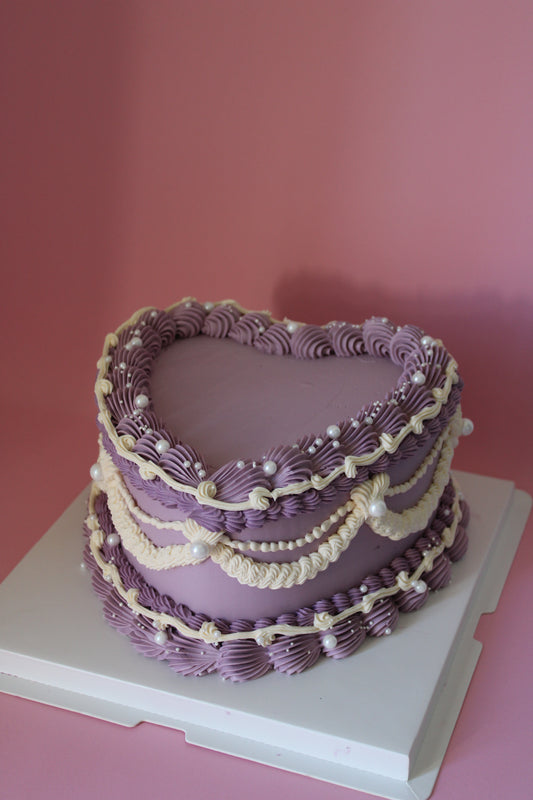 Vintage Heart Cake