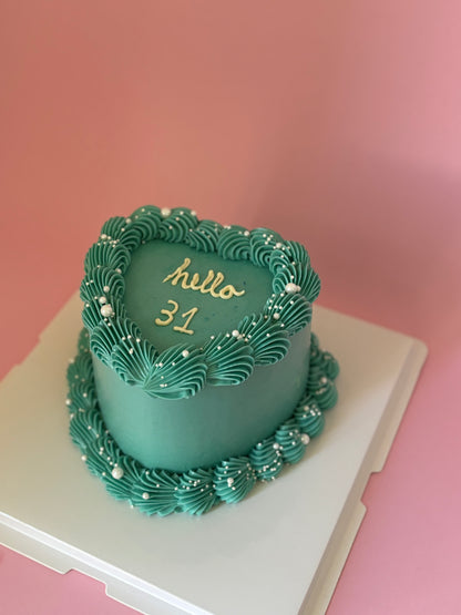 Vintage Heart Cake
