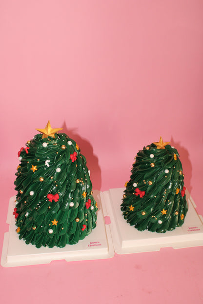 Lush Christmas Tree Cake