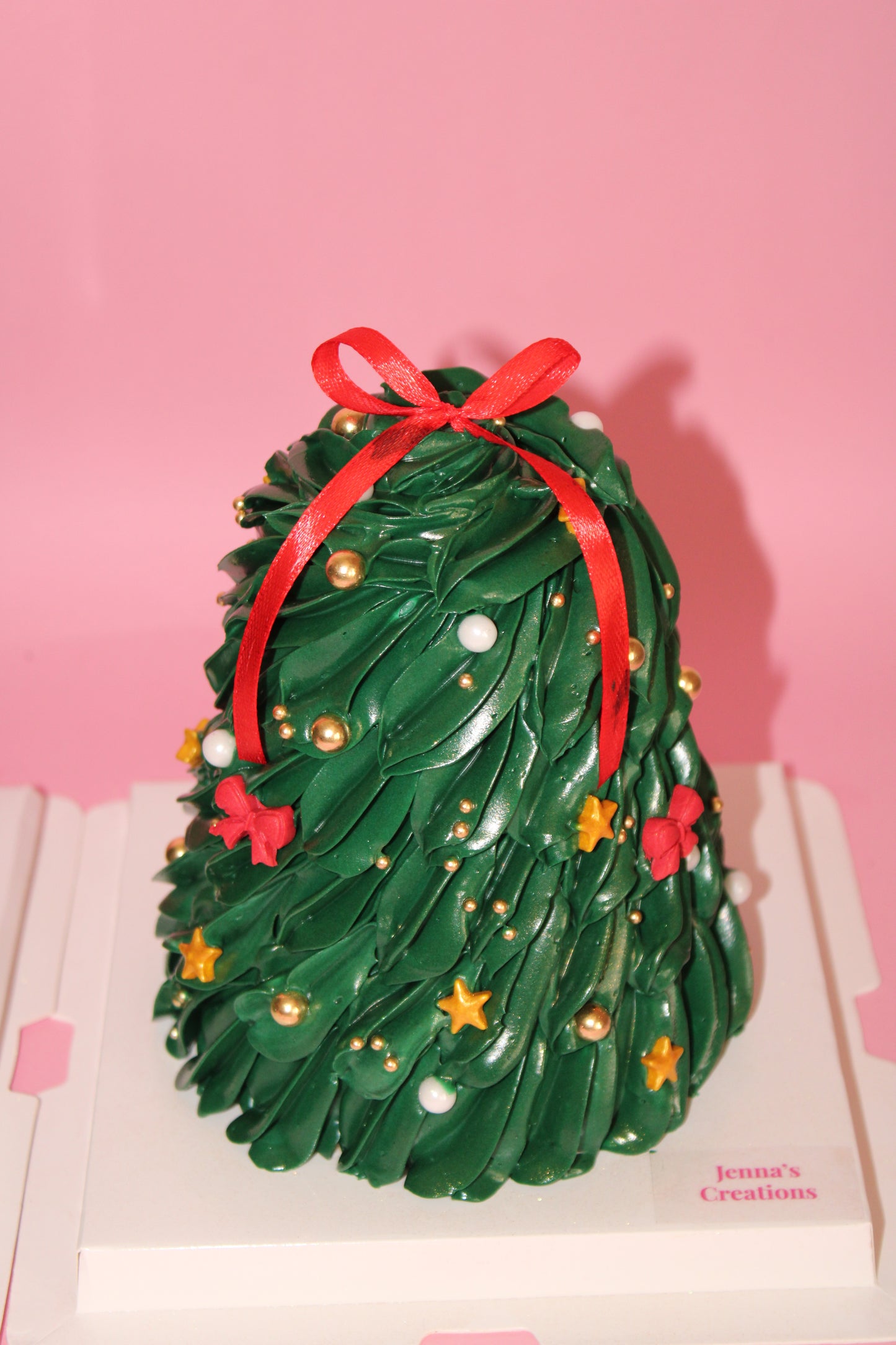 Lush Christmas Tree Cake