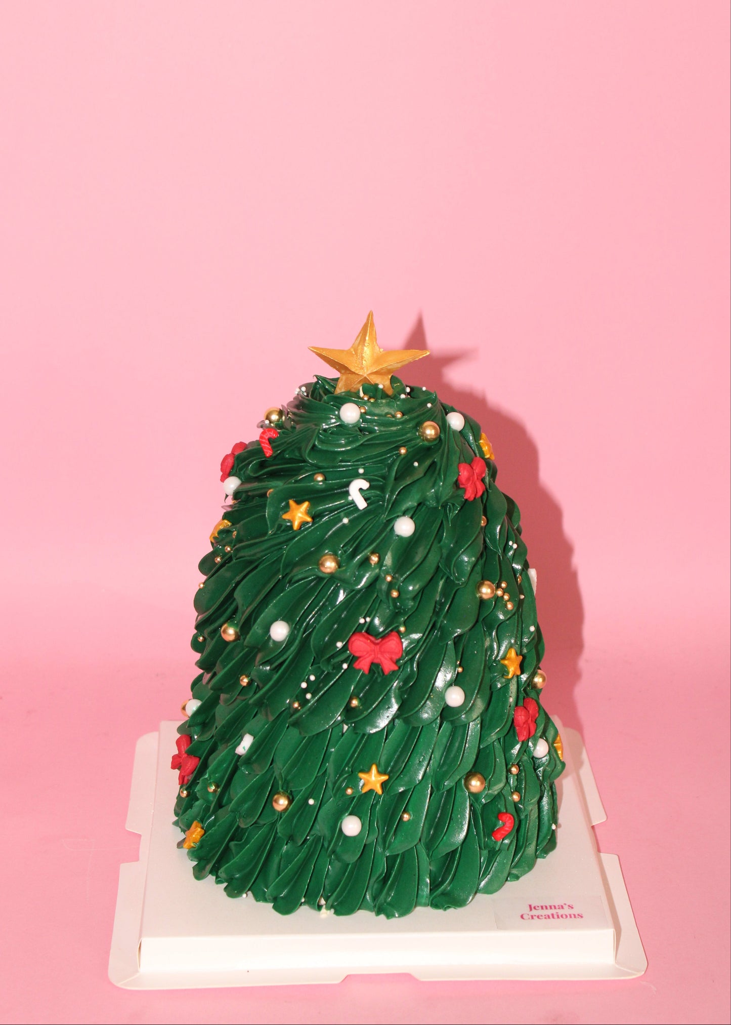 Lush Christmas Tree Cake