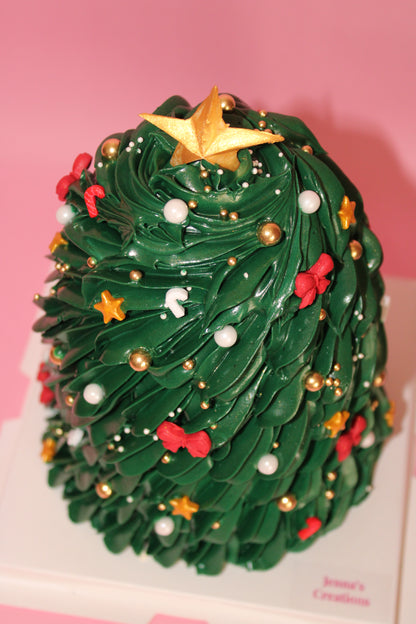 Lush Christmas Tree Cake