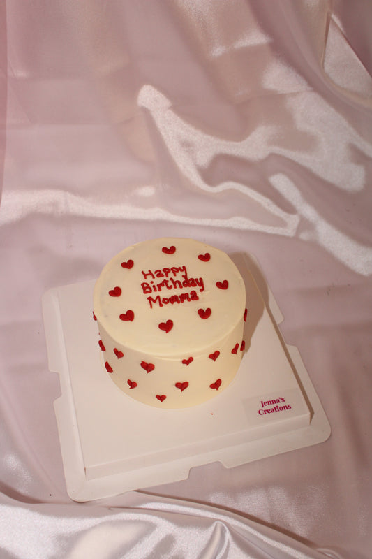 Tiny hearts bento Cake