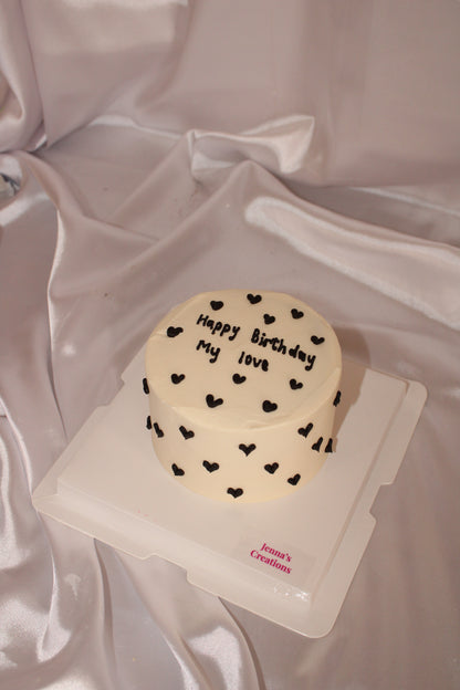 Tiny hearts bento Cake